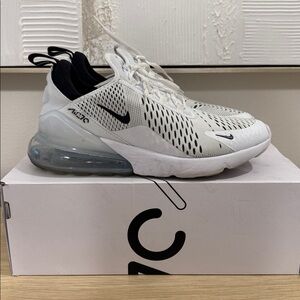 Nike Air Max White and Black Running Shoes